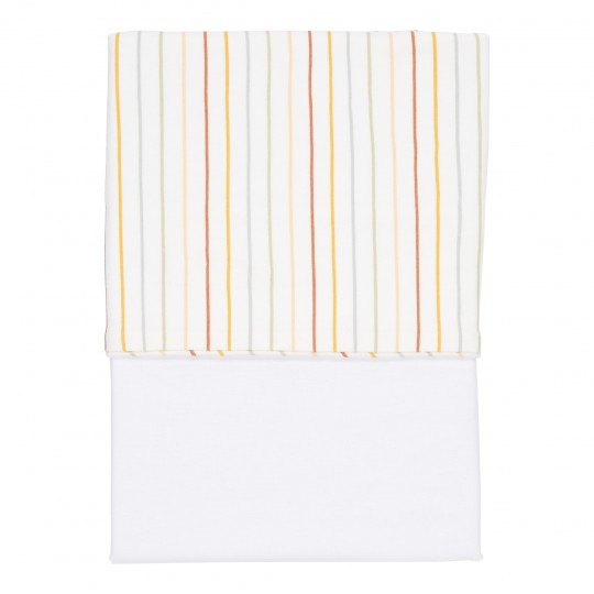 Little Dutch - Σεντόνι Για Λίκνο Vintage Sunny Stripes 70x100cm