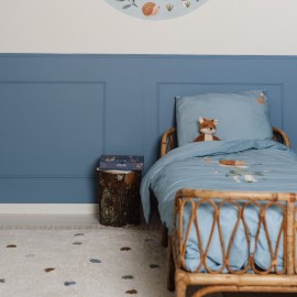 Little Dutch - Χαλί Δωματίου Dot Mixed Blue Με Υπόστρωμα Latex