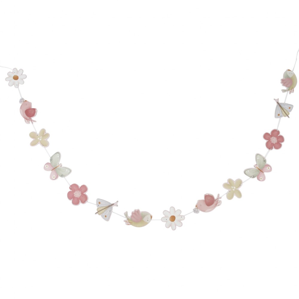 Little Dutch - Χάρτινη Γιρλάντα Flowers & Butterflies FSC
