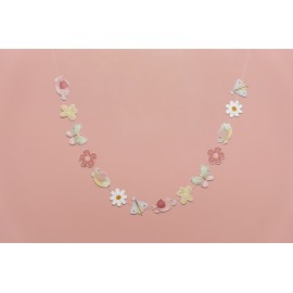 Little Dutch - Χάρτινη Γιρλάντα Flowers & Butterflies FSC