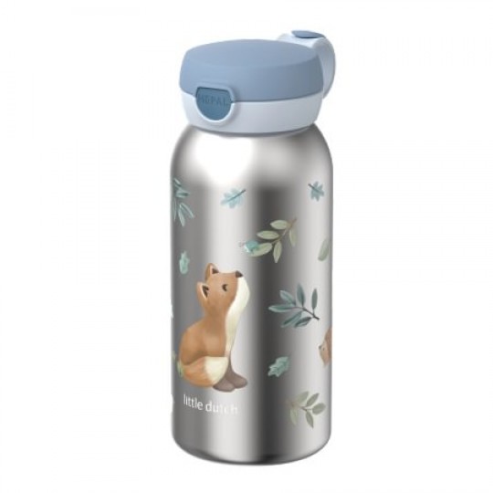 Little Dutch - Ανοξείδωτο Θερμός Flip-Up Campus Forest Friends 500ml