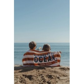 Little Dutch - Πετσέτα Θαλάσσης Ocean World Brown Stripe