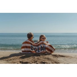 Little Dutch - Πετσέτα Θαλάσσης Ocean World Brown Stripe