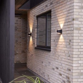 Loom Design - Απλίκα Τοίχου LED Saga IP65 Black Loom Design - Απλίκα Τοίχου LED Saga IP65 Black