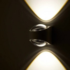 Loom Design - Απλίκα Τοίχου LED Saga IP65 Black Loom Design - Απλίκα Τοίχου LED Saga IP65 Black