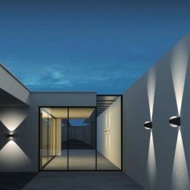 Loom Design - Απλίκα Τοίχου LED Saga IP65 Black Loom Design - Απλίκα Τοίχου LED Saga IP65 Black