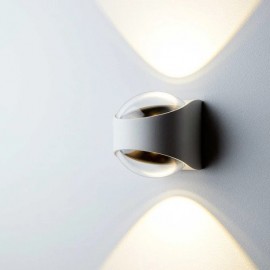 Loom Design - Απλίκα Τοίχου LED Saga IP65 White Loom Design - Απλίκα Τοίχου LED Saga IP65 White