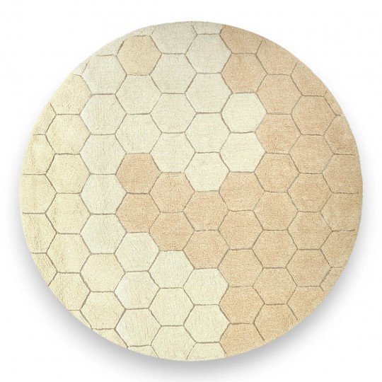 Lorena Canals - Χαλί Δωματίου Round Honeycomb Gold Ø140cm