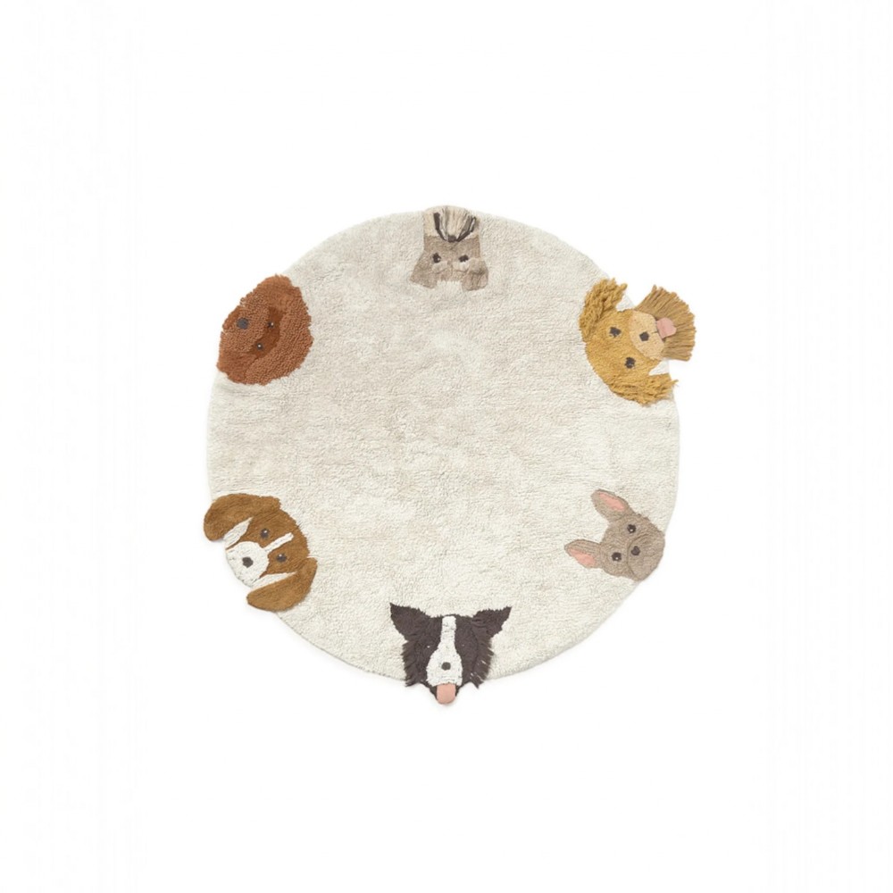 Lorena Canals - Χαλί Δωματίου Dogs Ø140cm