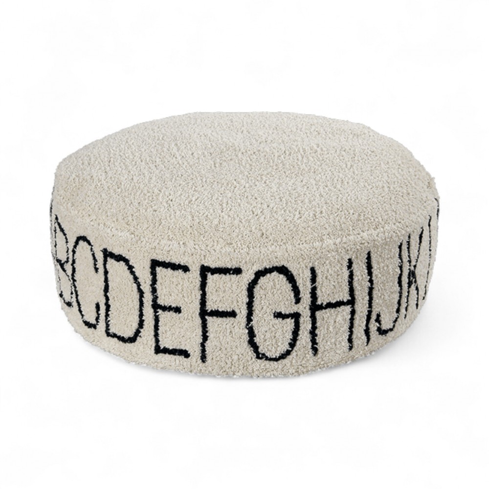 Lorena Canals - Πουφ ABC Natural Black 20x70cm