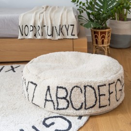 Lorena Canals - Πουφ ABC Natural Black 20x70cm