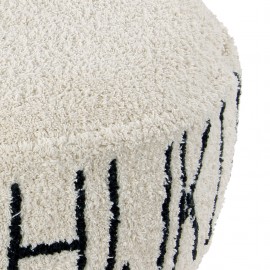 Lorena Canals - Πουφ ABC Natural Black 20x70cm