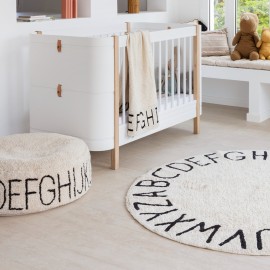 Lorena Canals - Πουφ ABC Natural Black 20x70cm