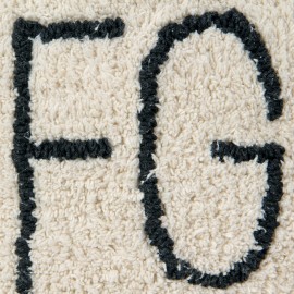 Lorena Canals - Πουφ ABC Natural Black 20x70cm