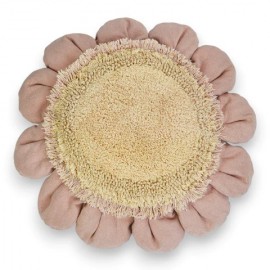 Lorena Canals - Μαξιλάρι Δαπέδου Pink Daisy Ø70cm