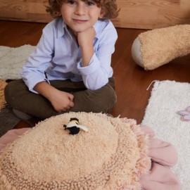 Lorena Canals - Μαξιλάρι Δαπέδου Pink Daisy Ø70cm