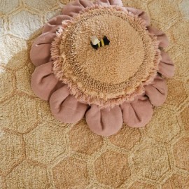 Lorena Canals - Μαξιλάρι Δαπέδου Pink Daisy Ø70cm