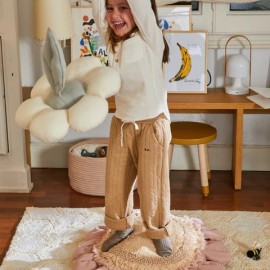 Lorena Canals - Μαξιλάρι Δαπέδου Pink Daisy Ø70cm