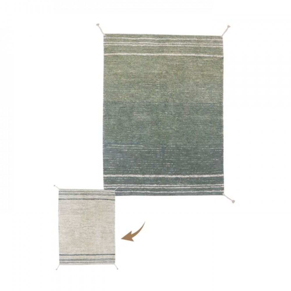 Lorena Canals  - Χαλί Δωματίου Διπλής Όψης Twin Vintage Blue 120x160cm