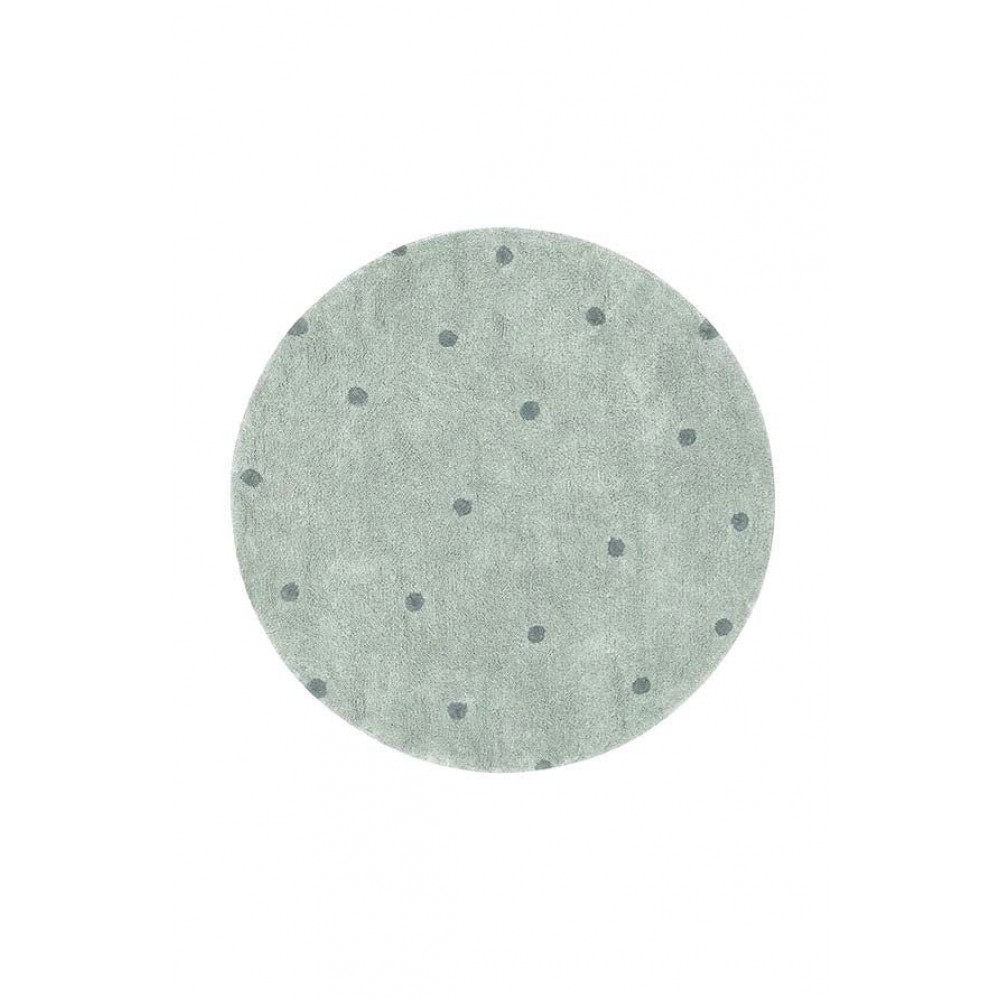 Lorena Canals - Στρογγυλό Χαλί Δωματίου Dot Blue Sage Ø140cm