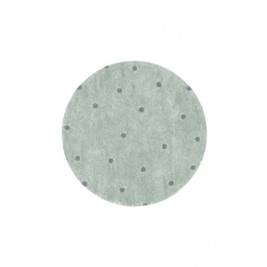 Lorena Canals - Στρογγυλό Χαλί Δωματίου Dot Blue Sage Ø140cm