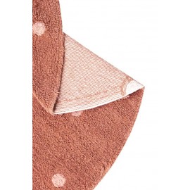 Lorena Canals - Στρογγυλό Χαλί Δωματίου Dot Chestnut Ø140cm