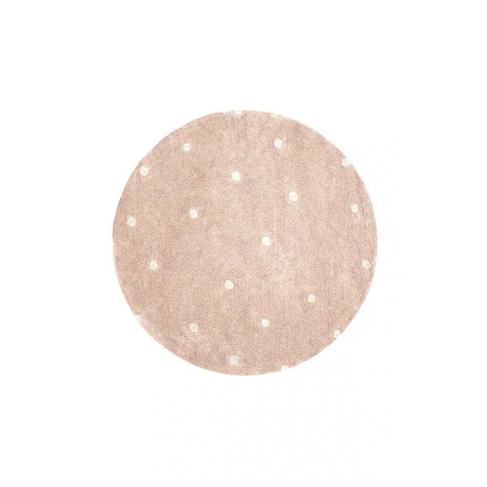 Lorena Canals - Στρογγυλό Χαλί Δωματίου Dot Rose Ø140cm