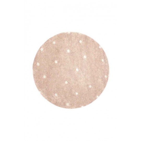 Lorena Canals - Στρογγυλό Χαλί Δωματίου Dot Rose Ø140cm
