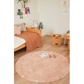 Lorena Canals - Στρογγυλό Χαλί Δωματίου Dot Rose Ø140cm