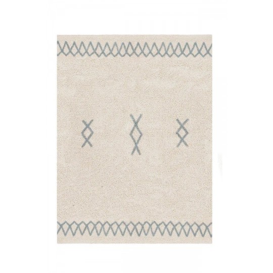 Lorena Canals - Χαλί Δωματίου Atlas Natural/Vintage Blue 120x160cm Lorena Canals - Χαλί Δωματίου Atlas Natural/Vintage Blue 120x160cm