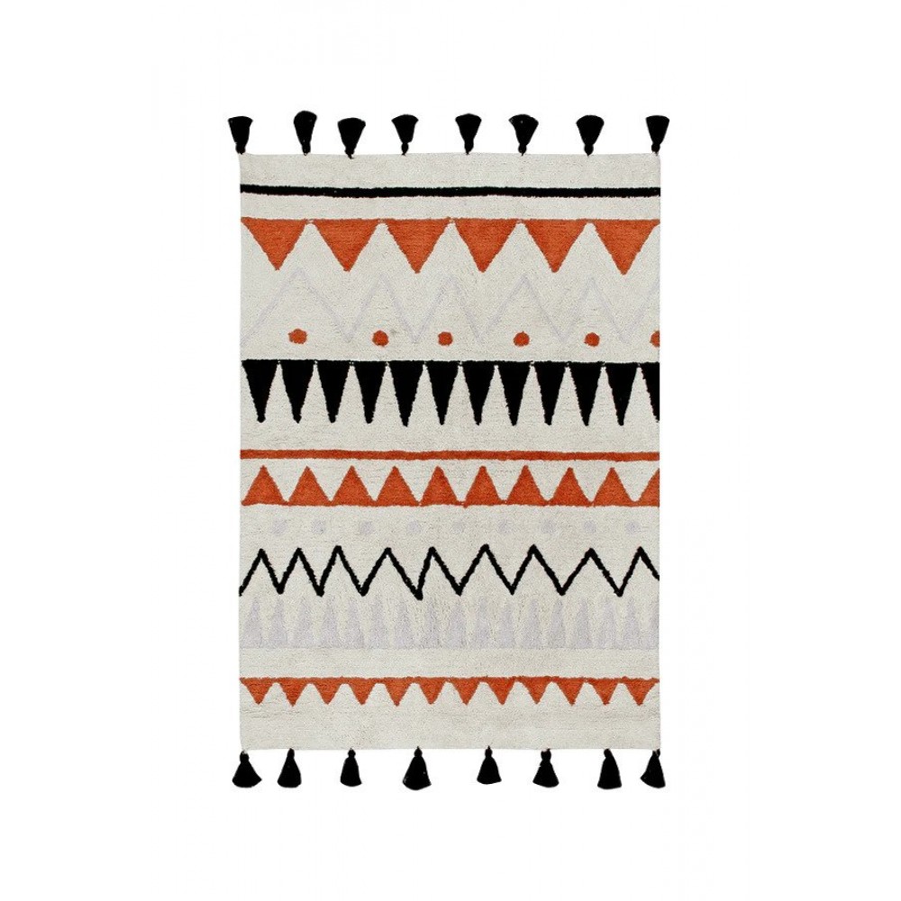 Lorena Canals - Χαλί Δωματίου Azteca Natural/Terracota 120x160cm