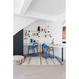 Lorena Canals - Χαλί Δωματίου Azteca Natural/Vintage Blue 140x200cm