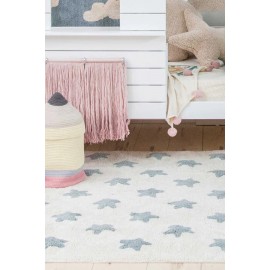 Lorena Canals - Χαλί Δωματίου Stars Natural/Vintage Blue 120x160cm