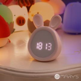 Mary's - Φωτιζόμενο Ηλεκτρονικό Ξυπνητήρι Bunny Ροζ