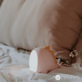 Mary's - Επαναφορτιζόμενο Φωτάκι Νυκτός Little Dino Ροζ