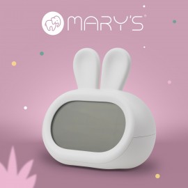 Mary's - Φωτιζόμενο Ηλεκτρονικό Ξυπνητήρι Rabbit Λευκό