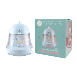 Mary's - Φωτάκι Νυκτός & Μουσικό Κουτί Καρουζέλ Γαλάζιο