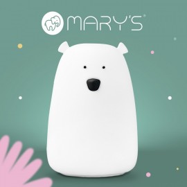 Mary's - Φωτάκι Νυκτός Λευκός Αρκούδος