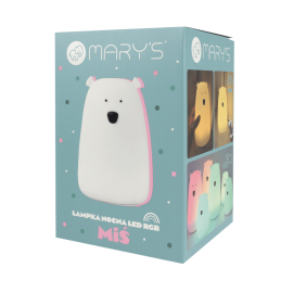 Mary's - Φωτάκι Νυκτός Λευκός Αρκούδος