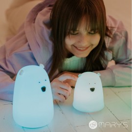 Mary's - Φωτάκι Νυκτός Λευκός Αρκούδος