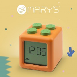 Mary's - Ηλεκτρονικό Ξυπνητήρι Τουβλάκι Πορτοκαλί