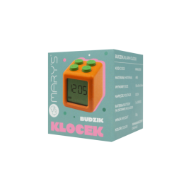 Mary's - Ηλεκτρονικό Ξυπνητήρι Τουβλάκι Πορτοκαλί