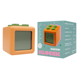 Mary's - Ηλεκτρονικό Ξυπνητήρι Τουβλάκι Πορτοκαλί