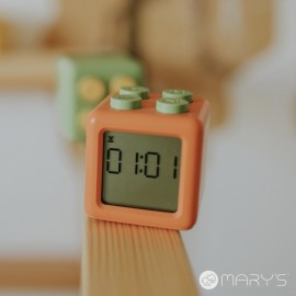 Mary's - Ηλεκτρονικό Ξυπνητήρι Τουβλάκι Πορτοκαλί