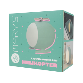 Mary's - Επαναφορτιζόμενο Φωτάκι Νυκτός Ελικόπτερο Πράσινο