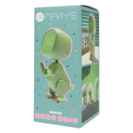 Mary's - Φωτιζόμενο Ηλεκτρονικό Ξυπνητήρι Robo Dino Πράσινο