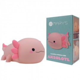 Mary's - Επαναφορτιζόμενο Φωτάκι Νυκτός Pink Axolotl