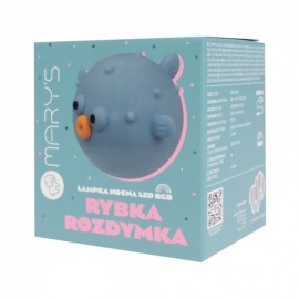 Mary's - Επαναφορτιζόμενο Φωτάκι Νυκτός Blue Pufferfish με RGB