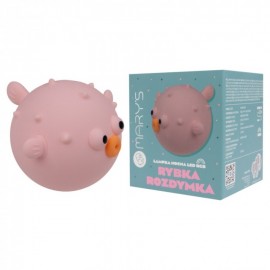 Mary's - Επαναφορτιζόμενο Φωτάκι Νυκτός Pink Pufferfish με RGB