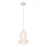 Milagro - LED Γυάλινο Κρεμαστό Φωτιστικό Daphne H43cm 12W Λευκό με Frosted Γυαλί